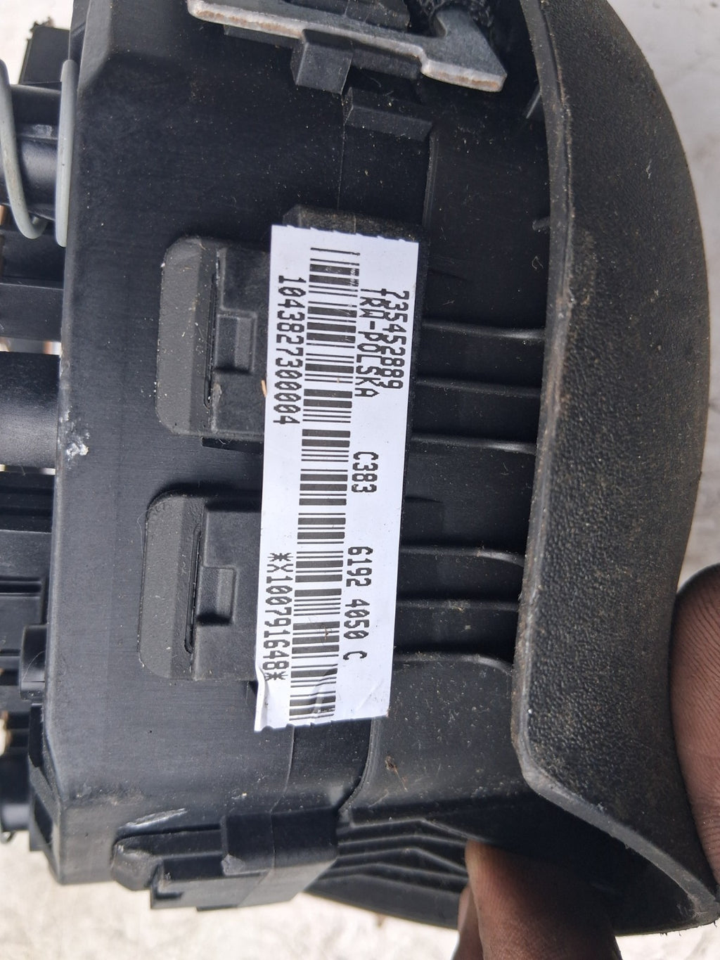 2010 FIAT 500 LOUNGE MK1 STEERING WHEEL AIRBAG 735452889