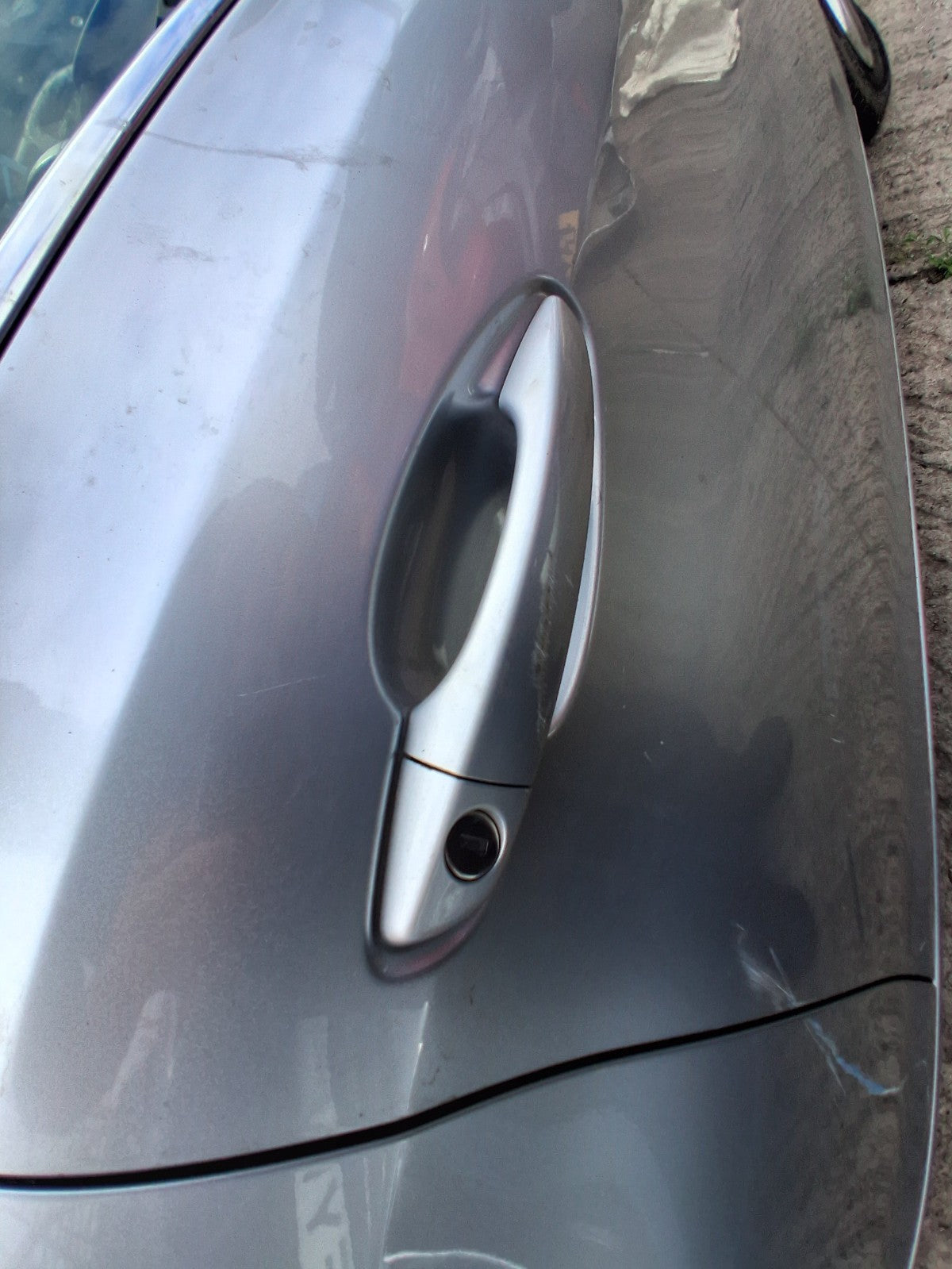 2015 PEUGEOT 308 MK2 OSF DRIVER FRONT EXTERIOR DOOR HANDLE GRIS ALUMINIUM EZR