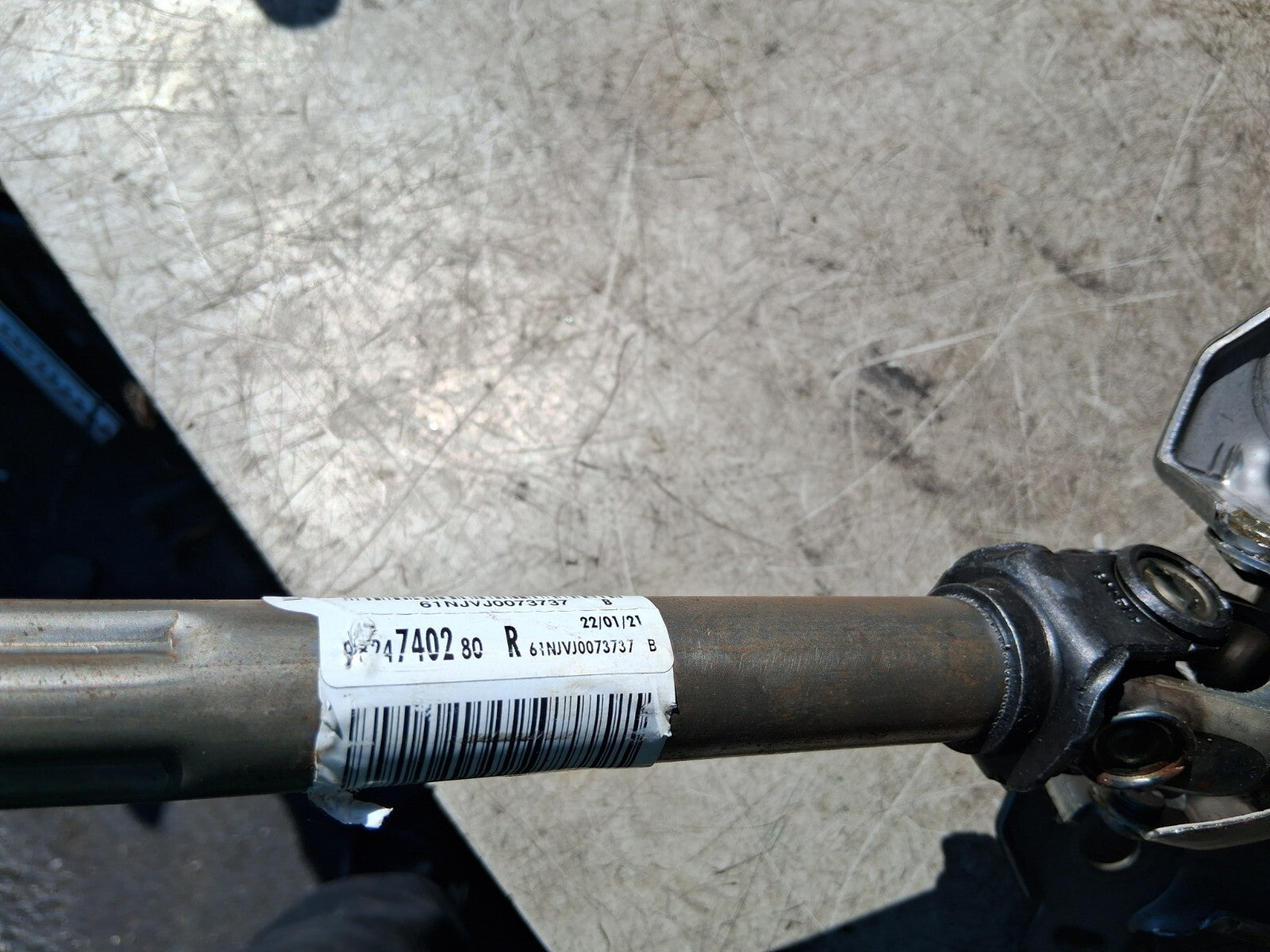 VAUXHALL CORSA F 2021 STEERING COLUMN WITH IGNITION BARREL 9824740280