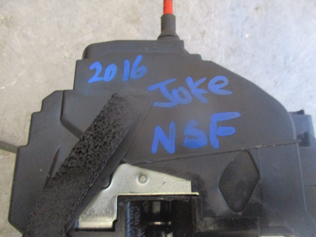 NISSAN JUKE 2016 NSF PASSENGER SIDE FRONT DOOR LOCK MECH MECHANISM