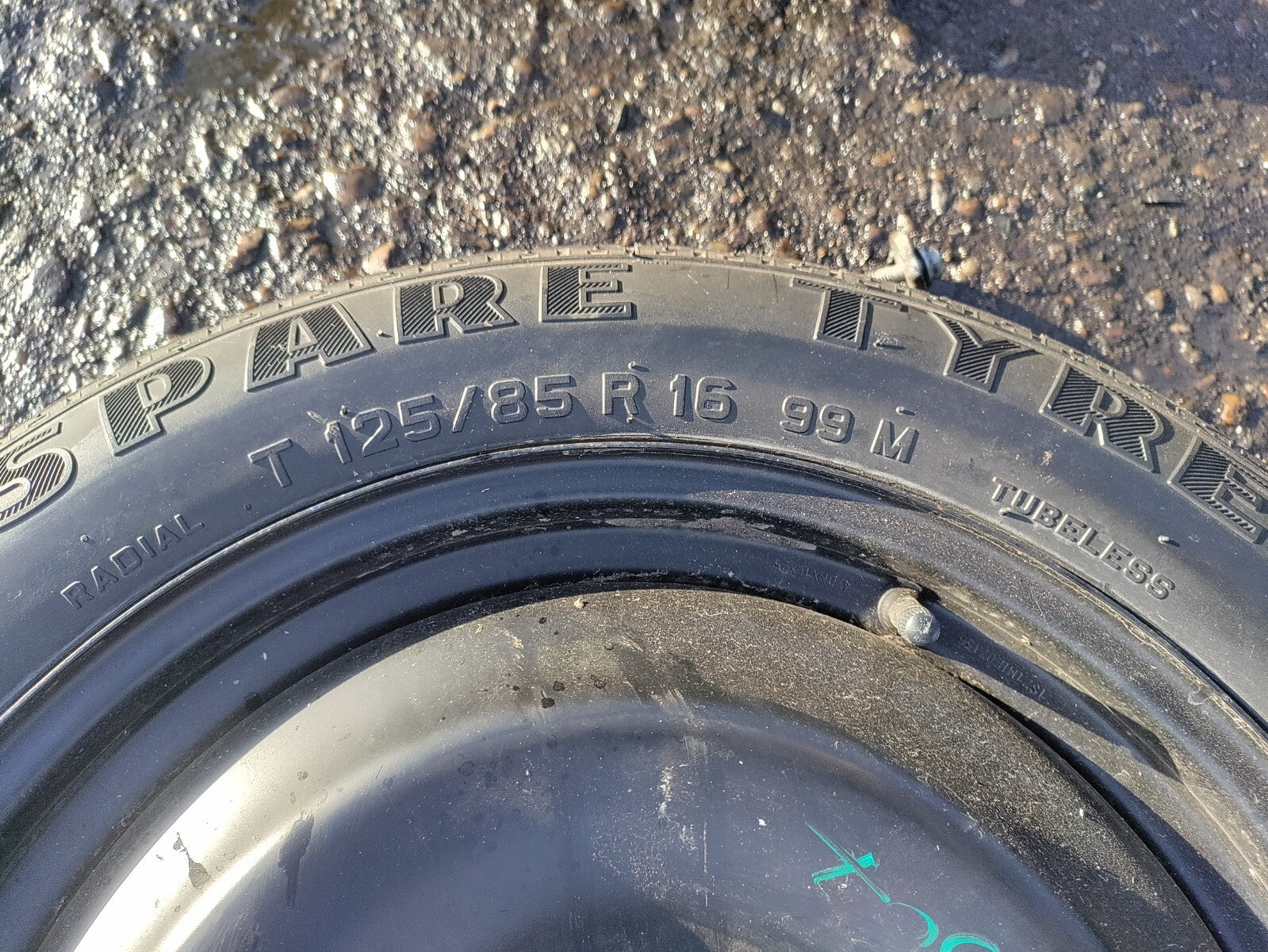 2007 FORD FOCUS MK2 16 INCH SPACESAVER WHEEL WITH TYRE T125/85R16