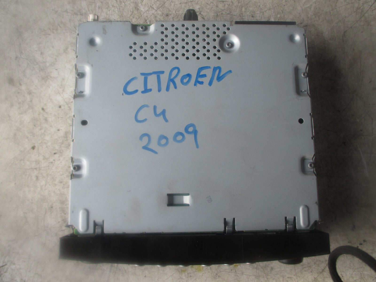 2009 CITROEN C4 STEREO CD RADIO HEAD UNIT 966640307701