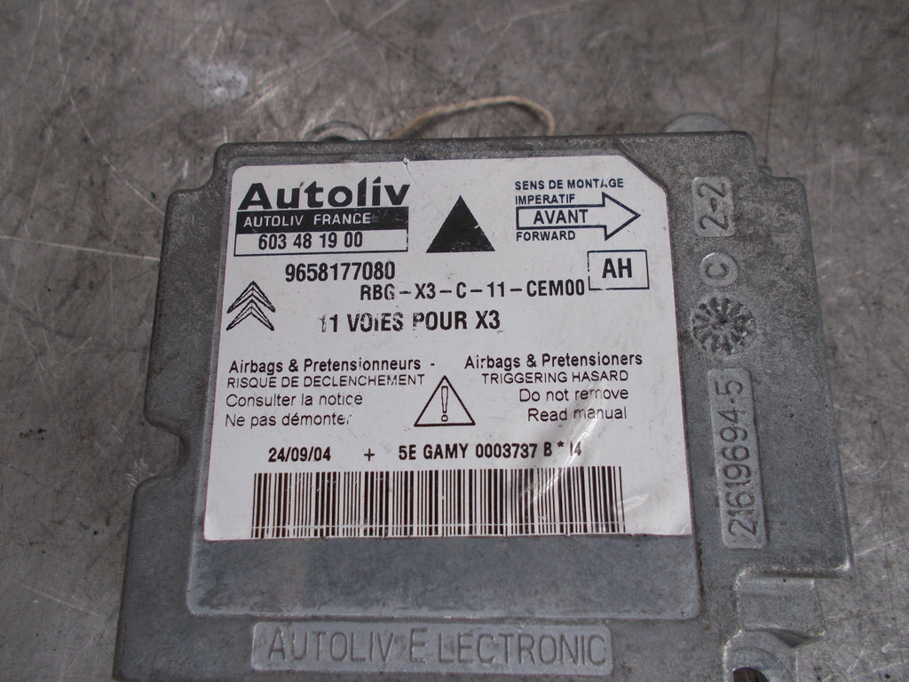 CITROEN C5 00-08 BAG CONTROL MODULE 9658177080