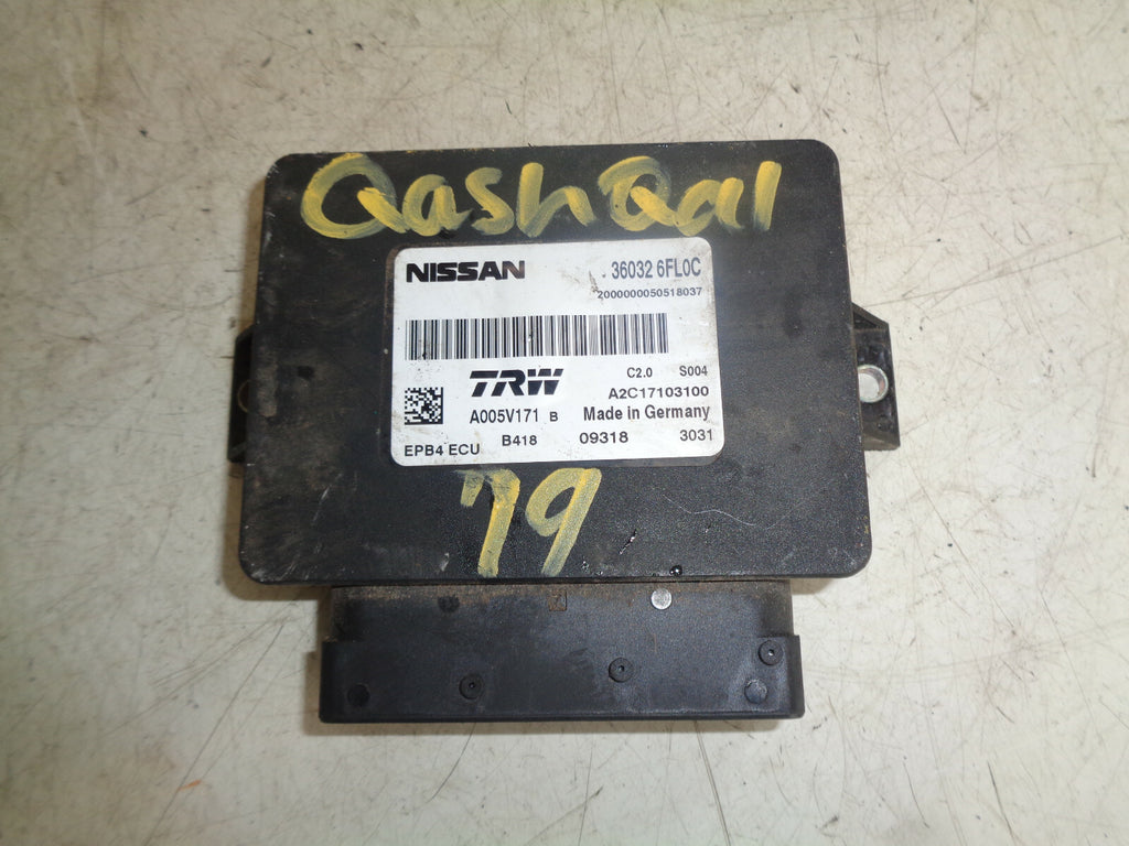 NISSAN QASHQAI J11 MK2 2019 PDC PARKING BRAKE CONTROL MODULE 360326FL0C