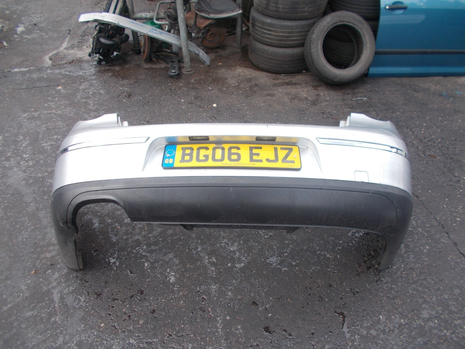 VW VOLKSWAGEN PASSAT B6 REAR BUMPER SILVER