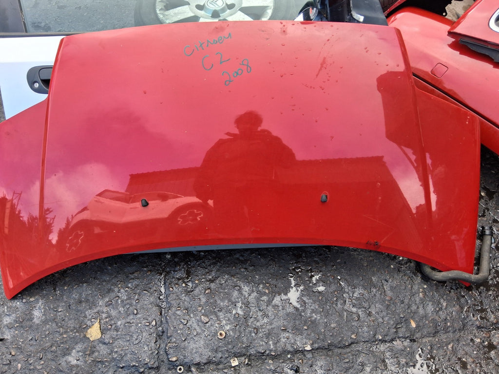 2008 CITROEN C2 FRONT BONNET HOOD PANEL RED