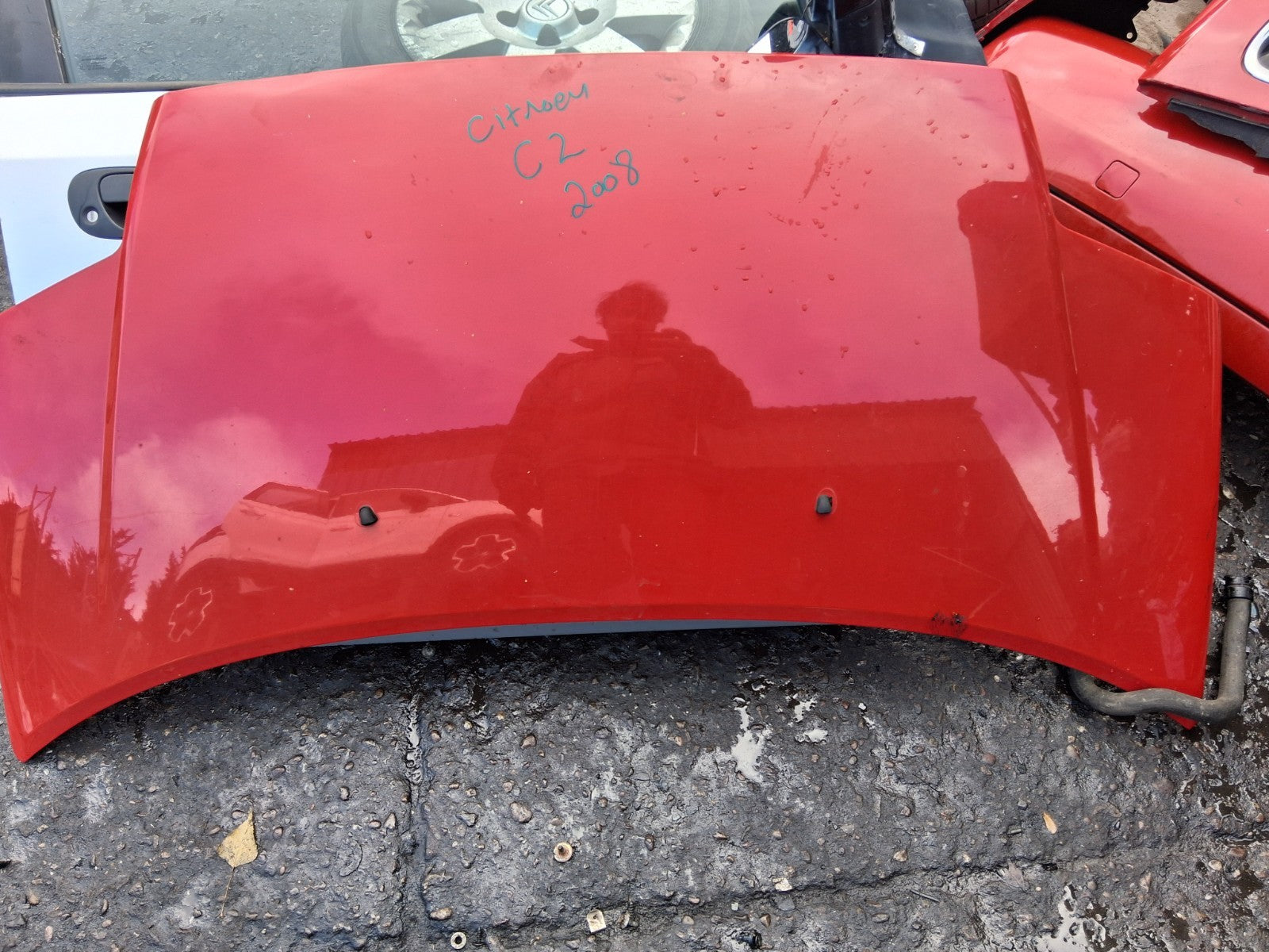 2008 CITROEN C2 FRONT BONNET HOOD PANEL RED