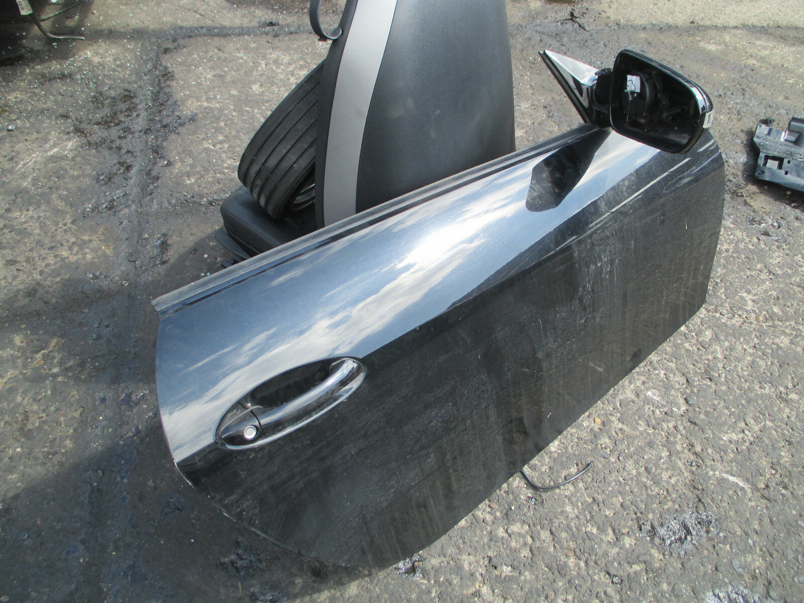 MERCEDES BENZ SLK 2010 3 DOOR OS DRIVER SIDE BARE DOOR BLACK