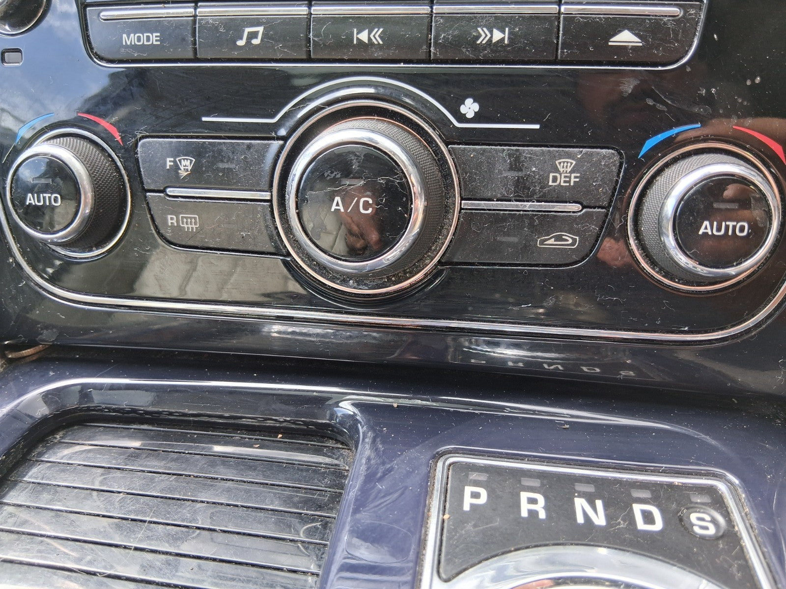 2012 JAGUAR XJ X351 AC HEATER CLIMATE CONTROL PANEL WITH RADIO CD PLAYER PANEL
