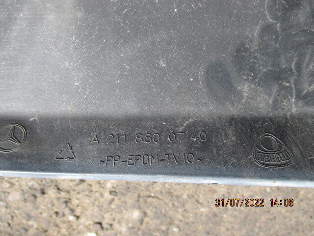 MERCEDES BENZ E CLASS W211 SILVER REAR BUMPER A2118800740