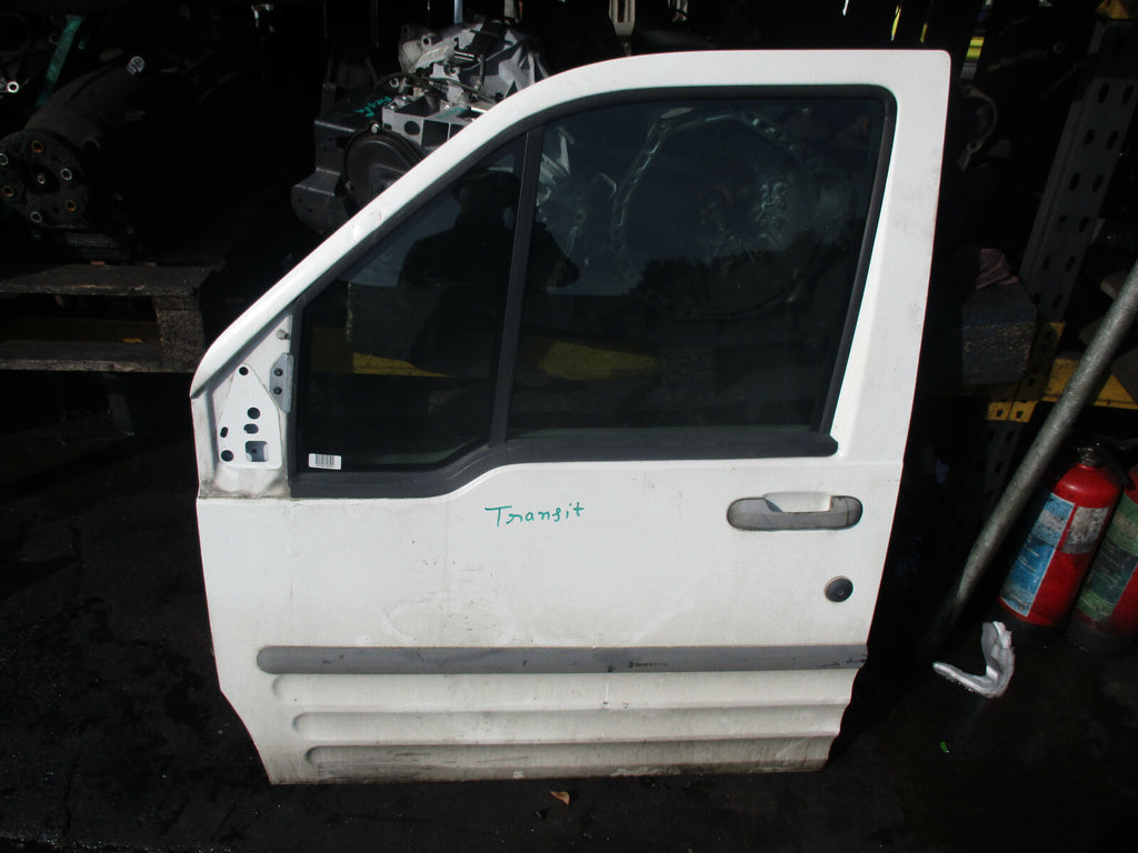FORD TRANSIT CONNECT MK1 NSF PASSENGER SIDE FRONT DOOR WHITE