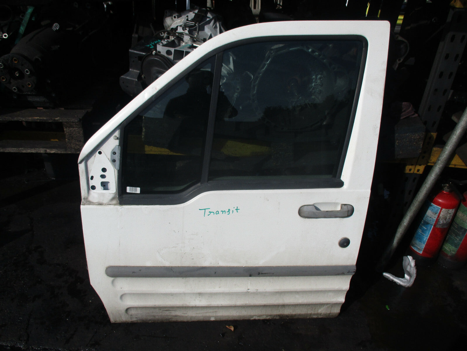 FORD TRANSIT CONNECT MK1 NSF PASSENGER SIDE FRONT DOOR WHITE