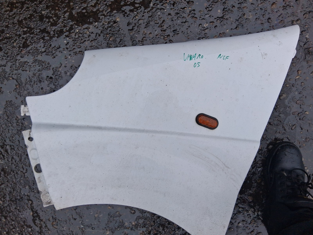 2005 VAUXHALL VIVARO MK1 NSF PASSENGER SIDE FRONT LEFT WING PANEL WHITE