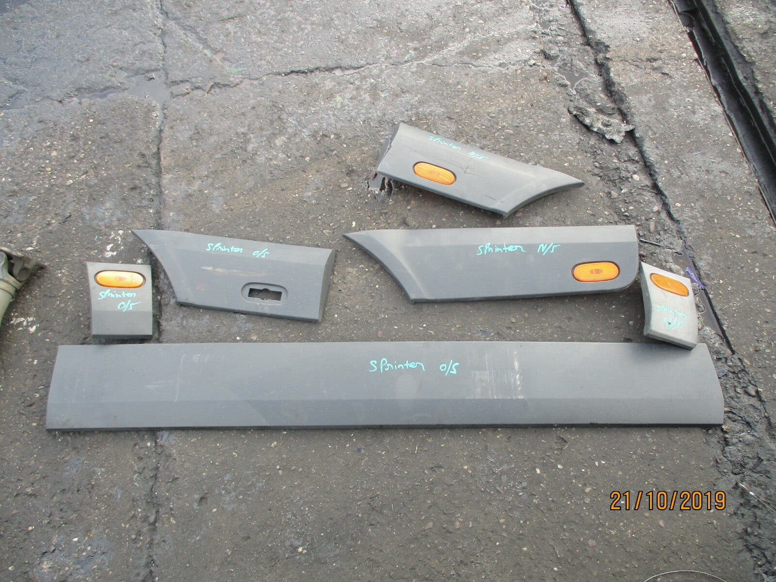 MERCEDES SPRINTER W906 MK2 EXTERIOR DOOR MOULDINGS SET A9066905482