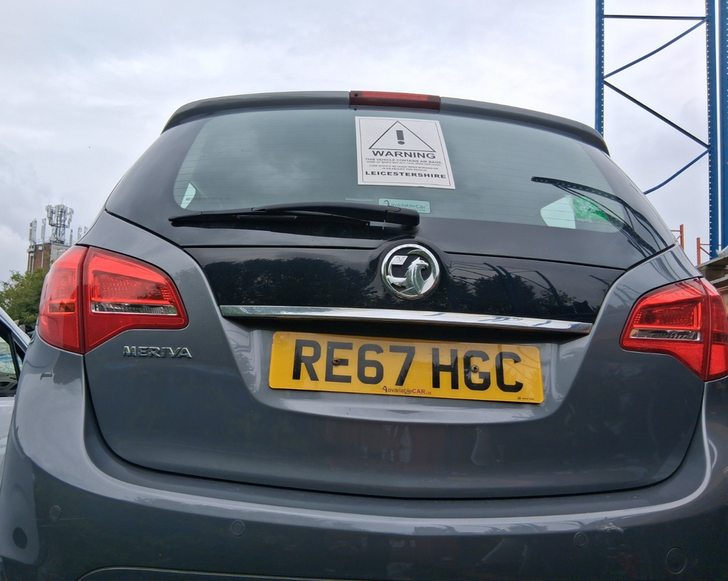 2017 VAUXHALL MERIVA B MK2 BARE TAILGATE BOOTLID SHINY GREY Z195