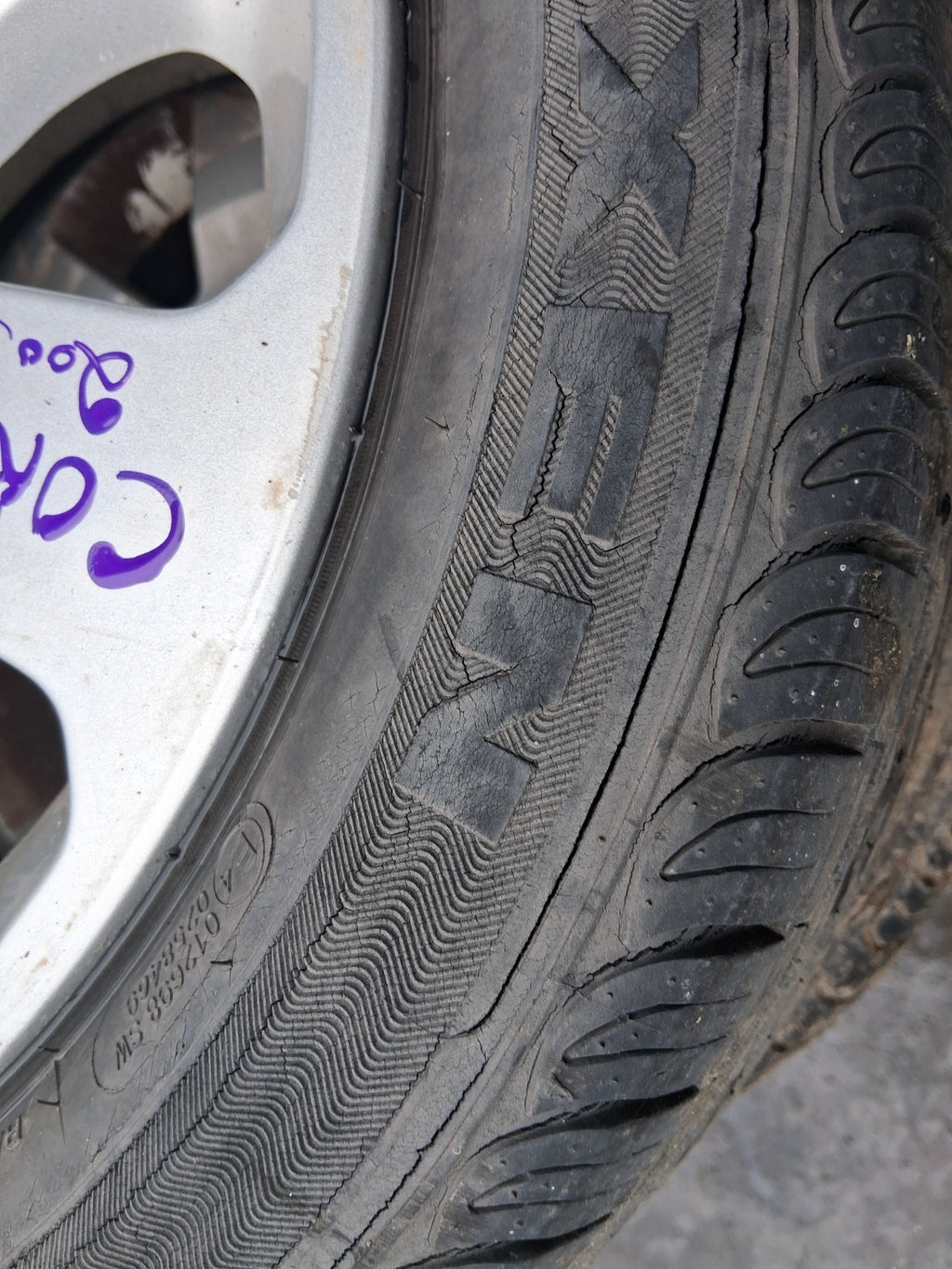 2005 VAUXHALL CORSA C 15 INCH ALLOY WHEEL WITH TYRE 185/55R15