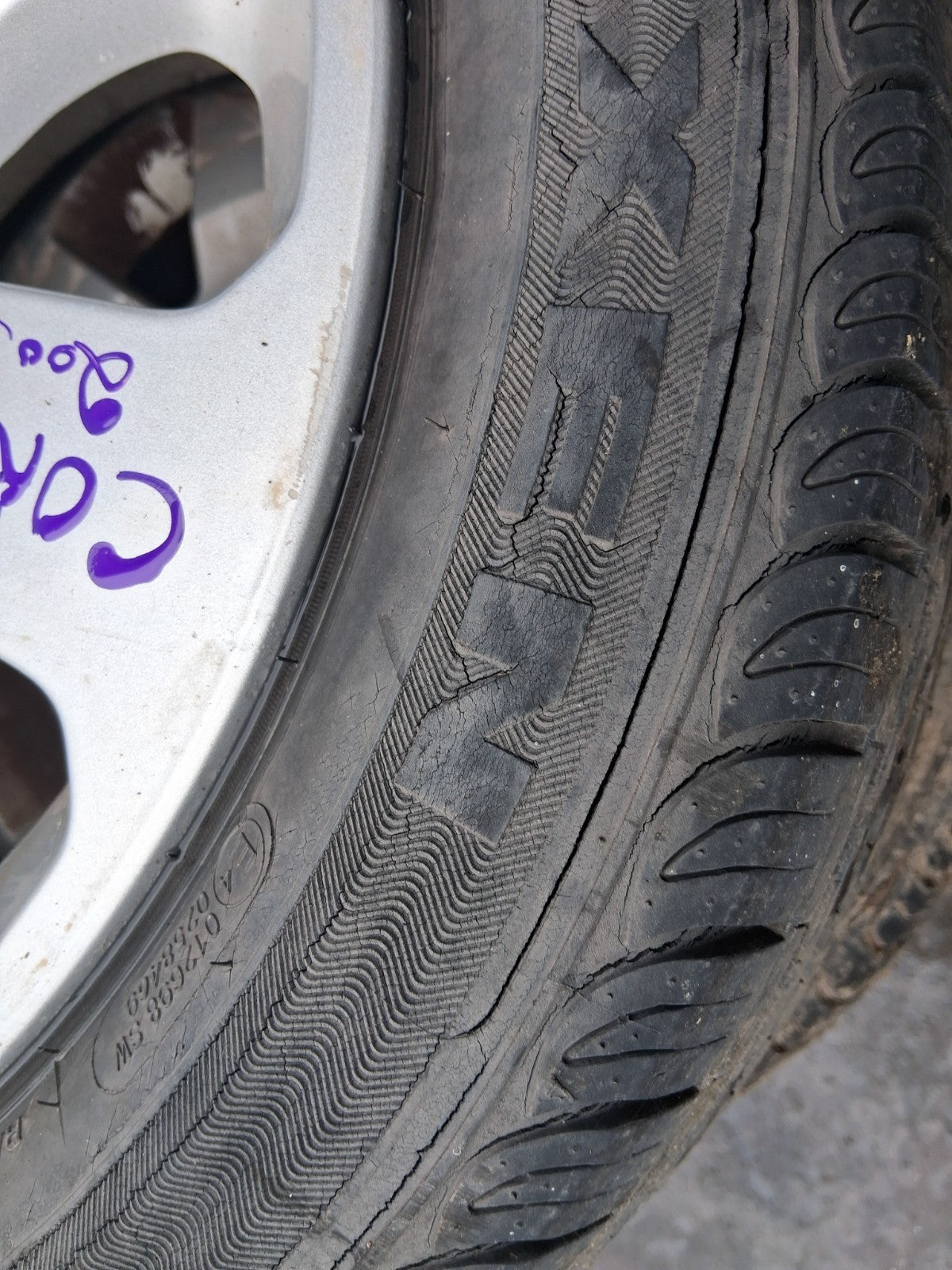 2005 VAUXHALL CORSA C 15 INCH ALLOY WHEEL WITH TYRE 185/55R15