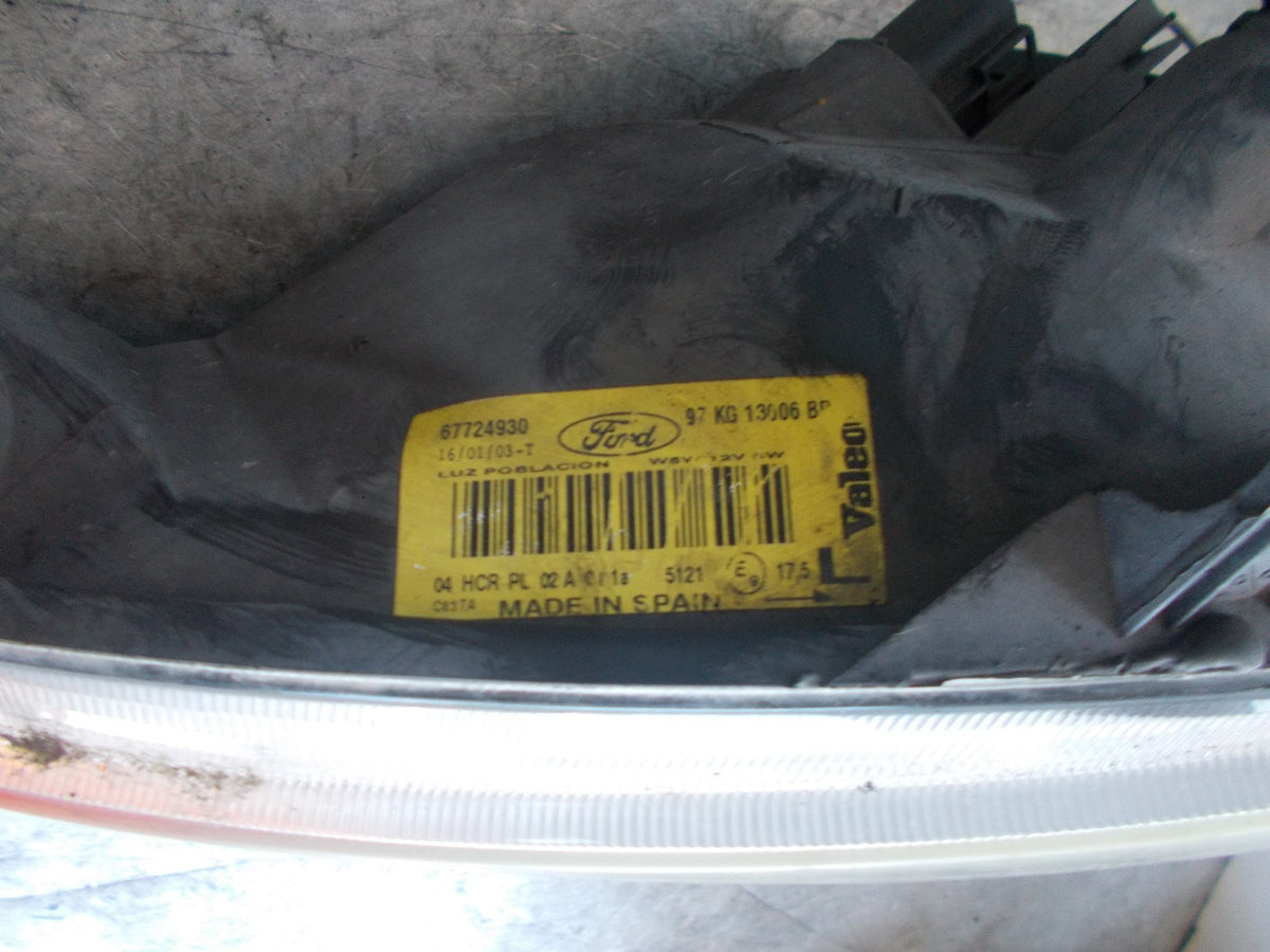 FORD KA MK1 NS/ PASSENGER SIDE HEADLIGHT HEADLAMP 67724930