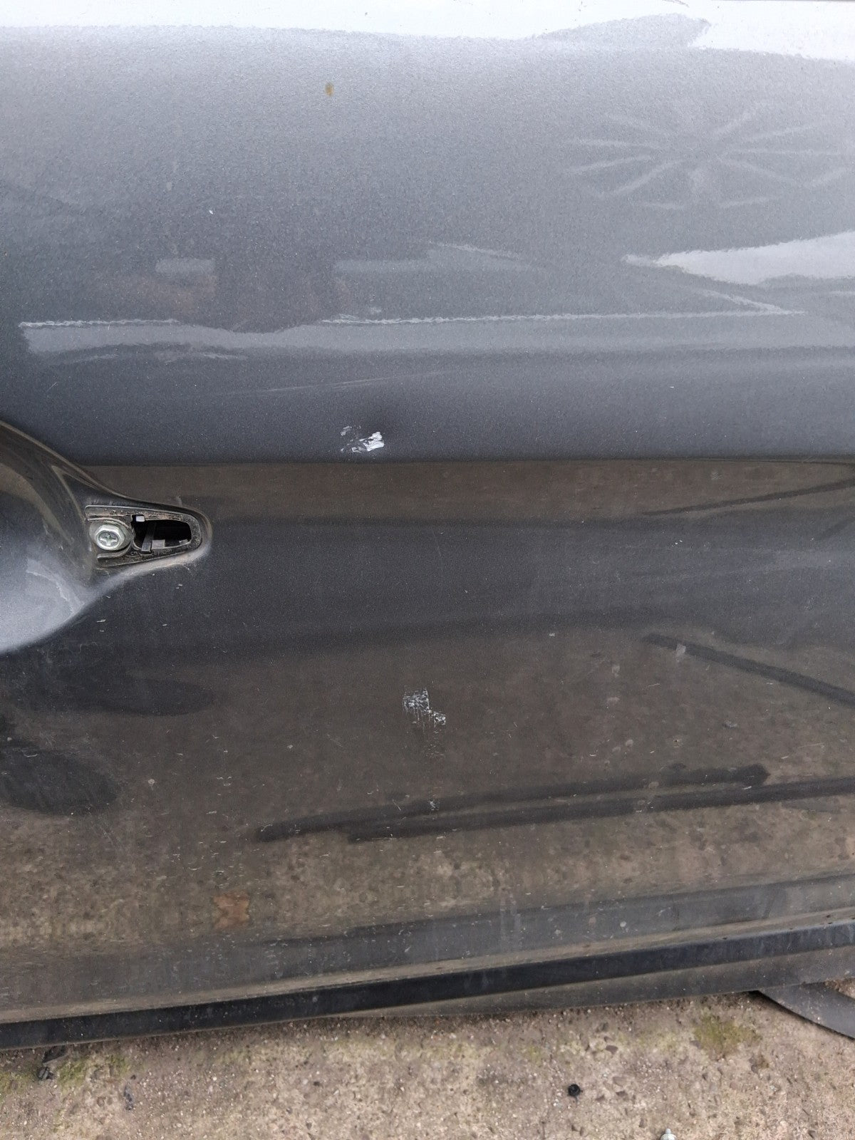 2020 MITSUBISHI ASX OSF DRIVER SIDE FRONT BARE DOOR SHELL TITANIUM GREY METALLIC