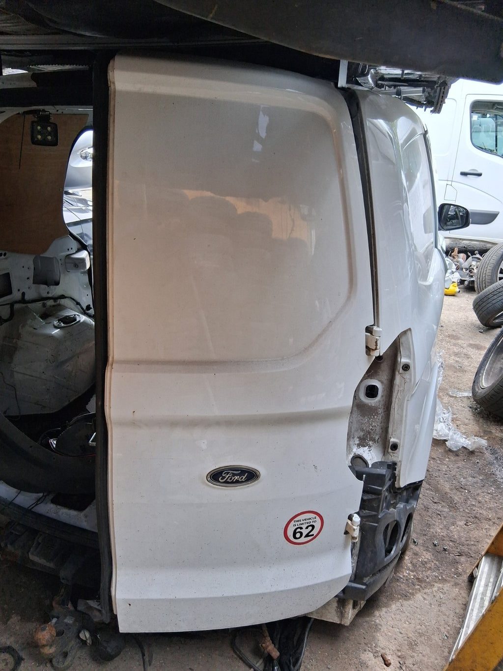 2015 FORD TRANSIT COURIER MK1 OS DRIVER SIDE REAR COMPLETE DOOR WHITE