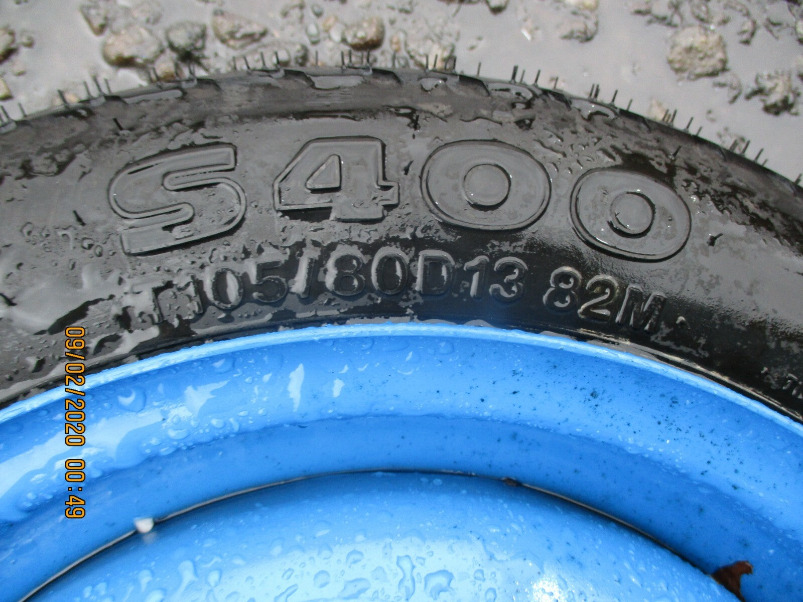 DAEWOO MATIZ 2004 SPACE SAVER WHEEL & TYRE 4 STUD 105 80 D13