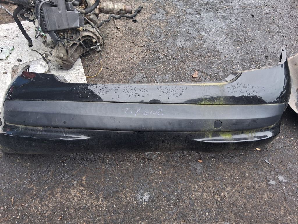 2012 PEUGEOT 207 COMPLETE REAR BUMPER BLACK