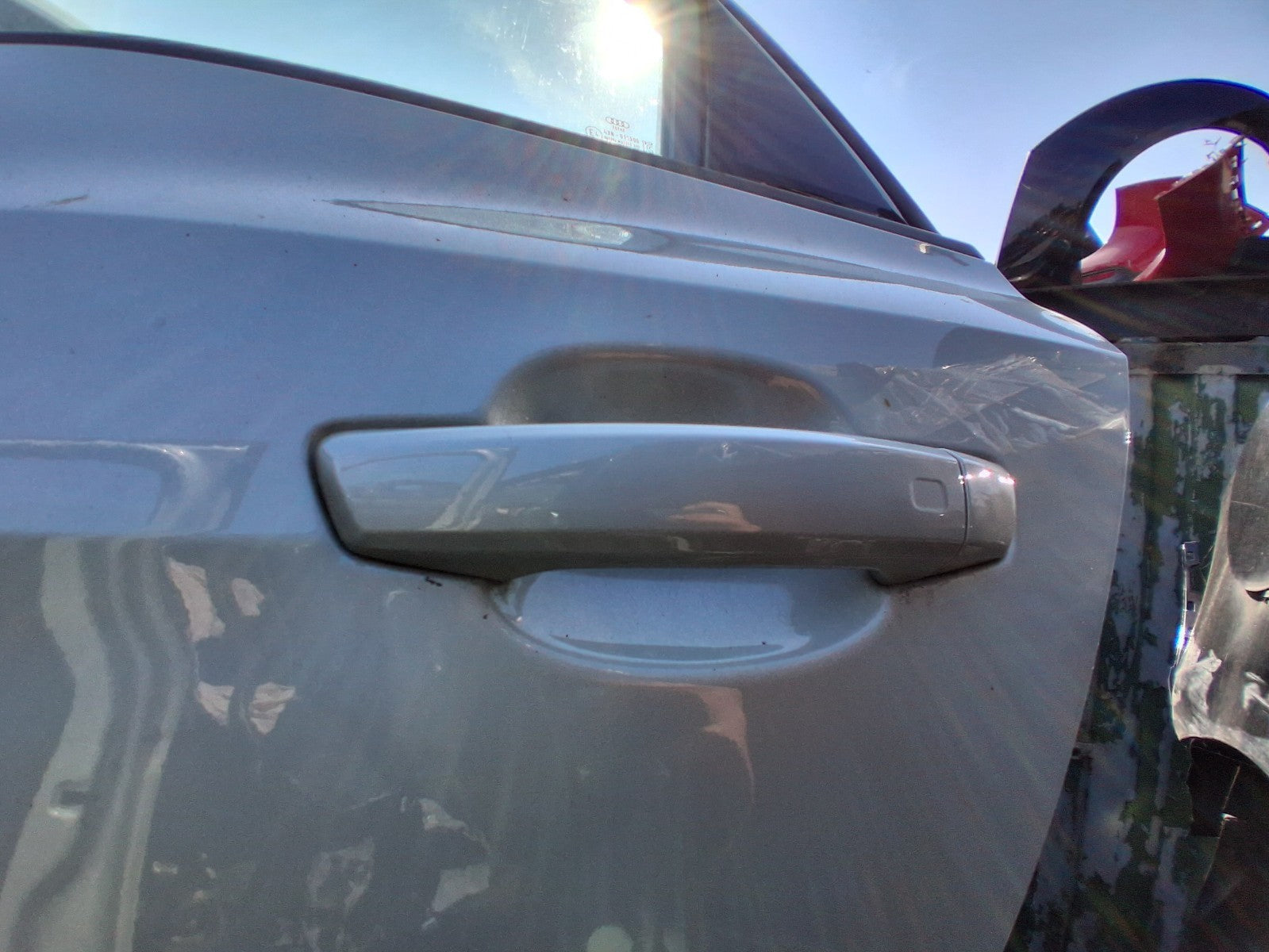 2023 AUDI A1 MK2 HATCH NSR PASSENGER REAR DOOR HANDLE DEW SILVER MET LX7E X7E