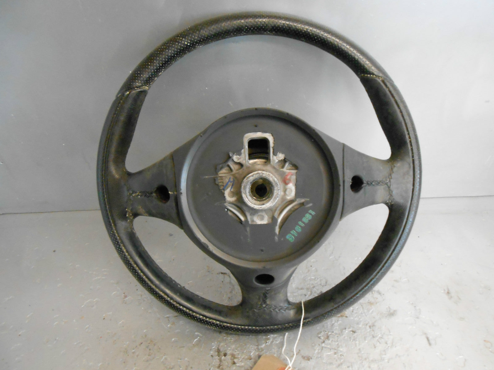 ALFA ROMEO 147 2003 STEERING WHEEL & AIR BAG BLACK LEATHER