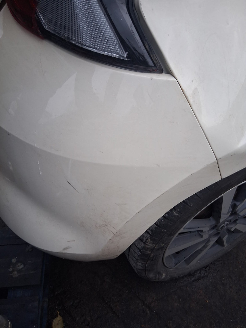 2018 NISSAN MICRA K14 COMPLETE REAR BUMPER IVORY D16
