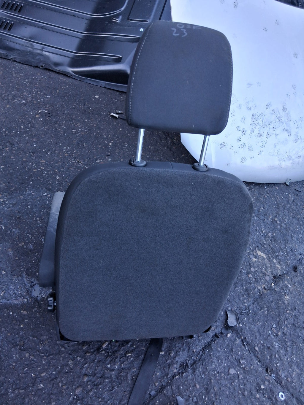 2023 FORD TRANSIT 350 MK8 OSF DRIVER SIDE FRONT RIGHT COMPLETE SEAT FABRIC