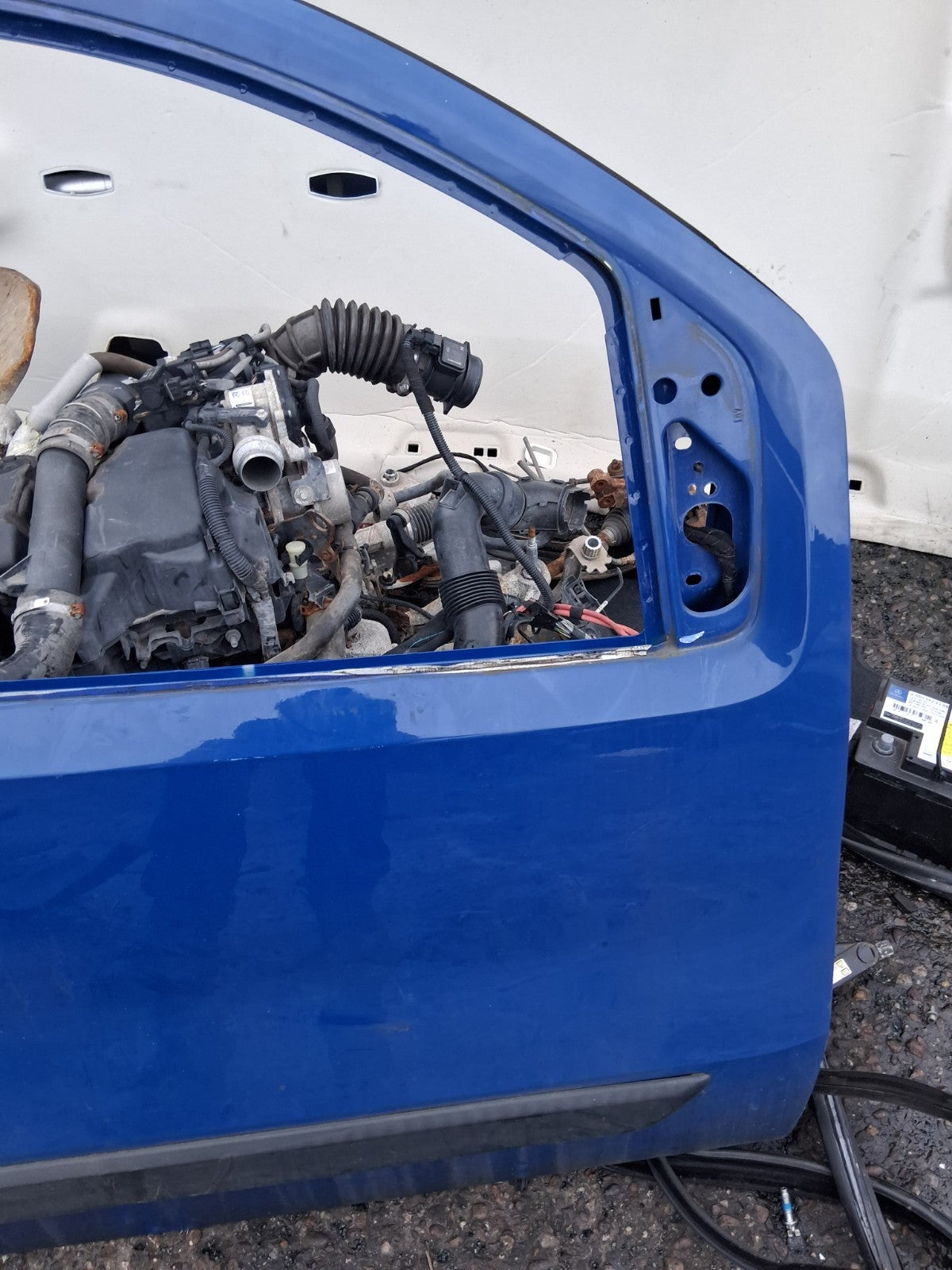 2016 FIAT FIORINO OSF DRIVER SIDE FRONT RIGHT BARE DOOR BLUE