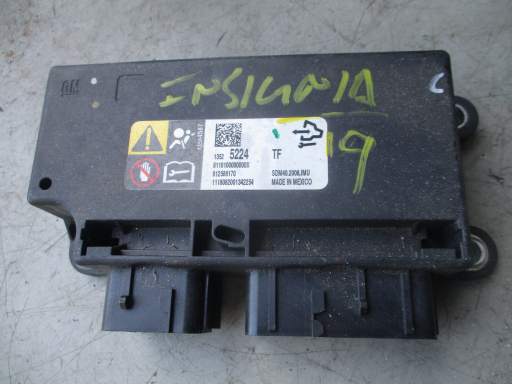 VAUXHALL INSIGNIA 2019 AIRBAG CONTROL MODULE ECU 13525224
