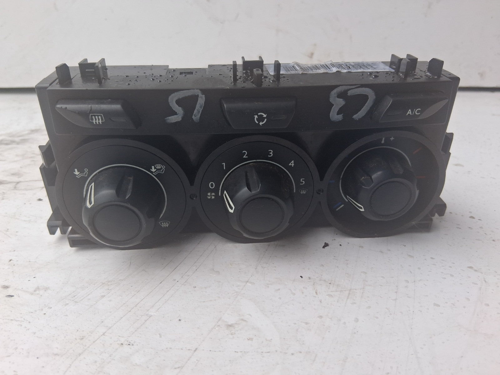2010 CITROEN C3 AC HEATER CLIMATE CONTROL PANEL SWITCH 78510001