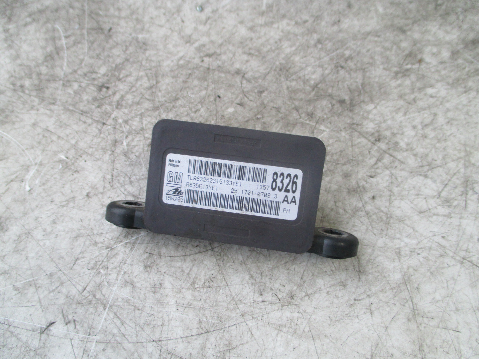 VAUXHALL ASTRA GTC 2016 YAW RATE ESP SENSOR 13578326