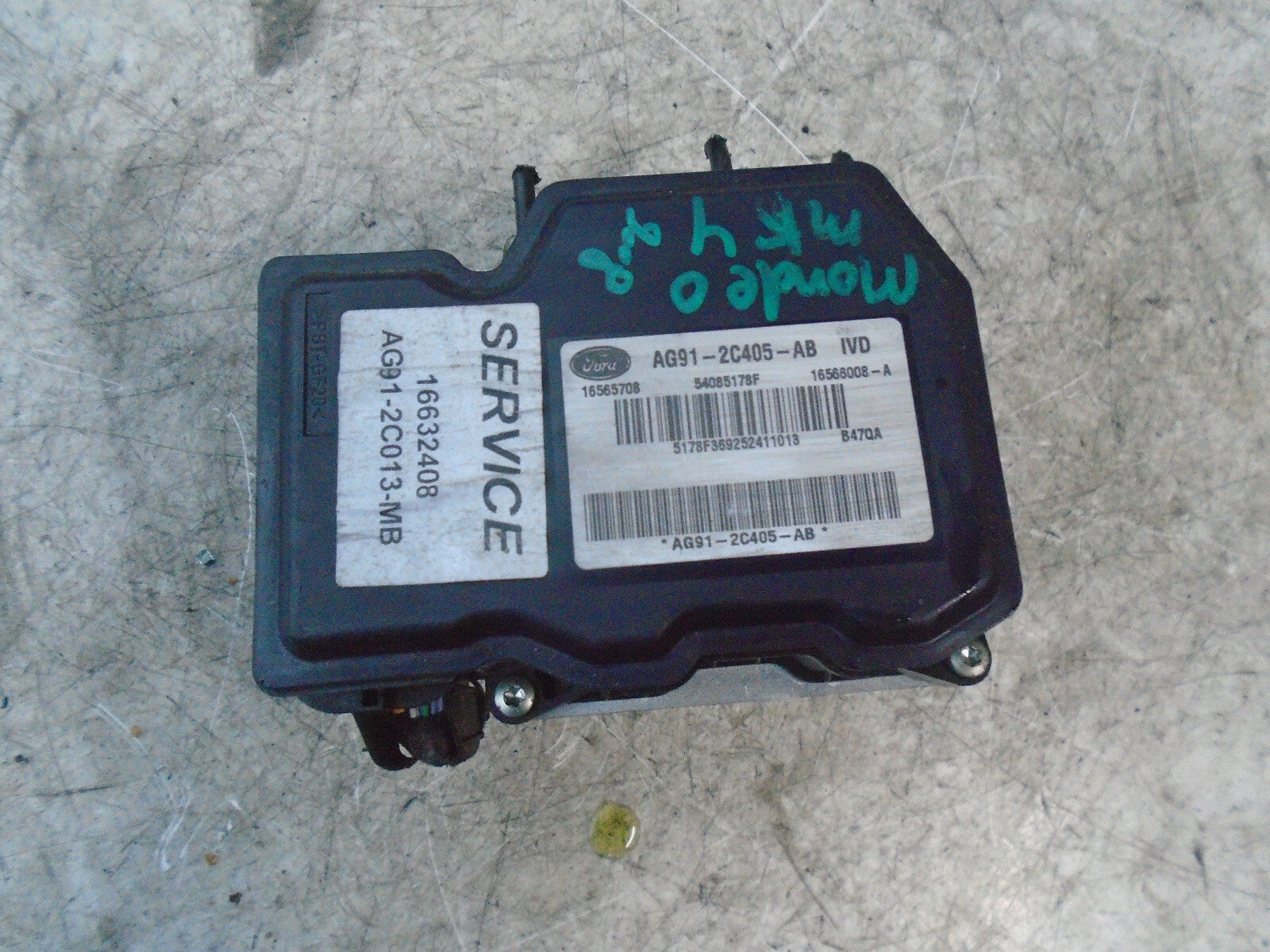FORD MONDEO MK4 2008 ABS PUMP & MODULATOR AG912C405AB