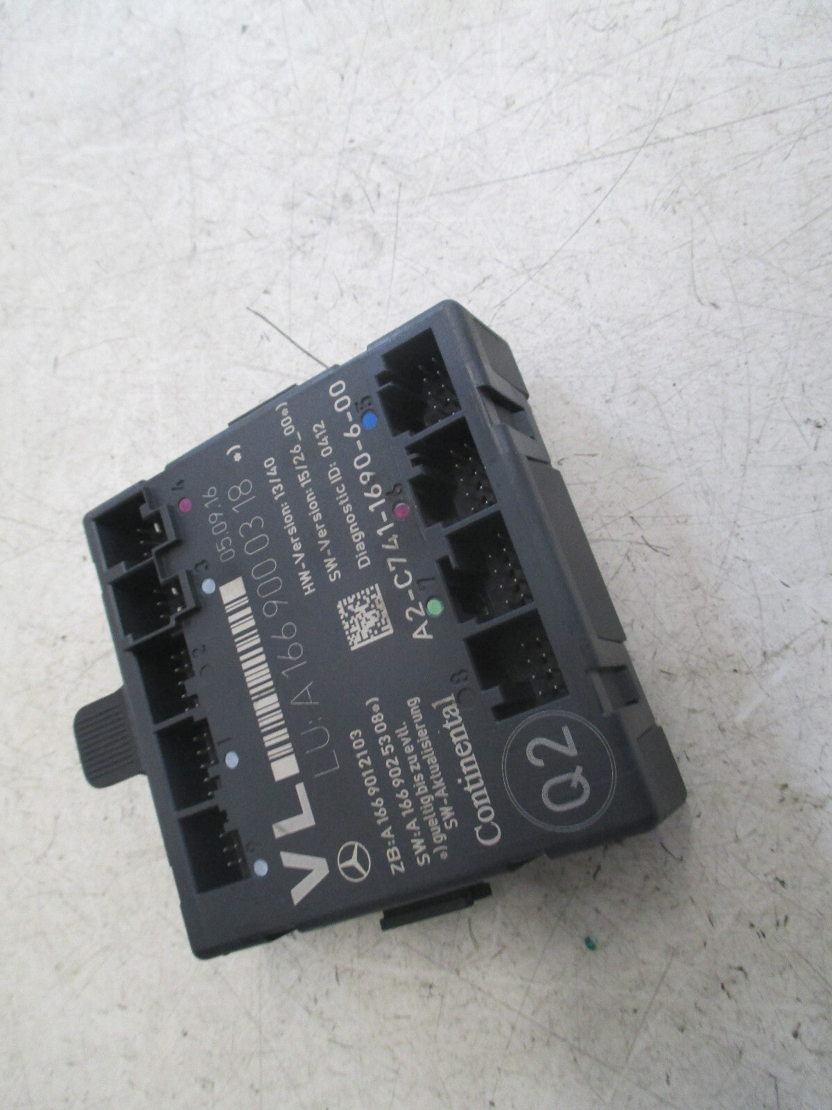 MERCEDES BENZ A CLASS W176 2016 PASSENGER FRONT DOOR CONTROL MODULE A1669000318