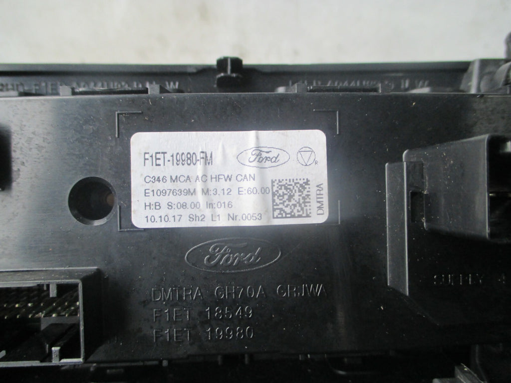 FORD FOCUS MK3 2017 HEATER AC CLIMATE CONTROL PANEL SWITCH F1ET19980FM