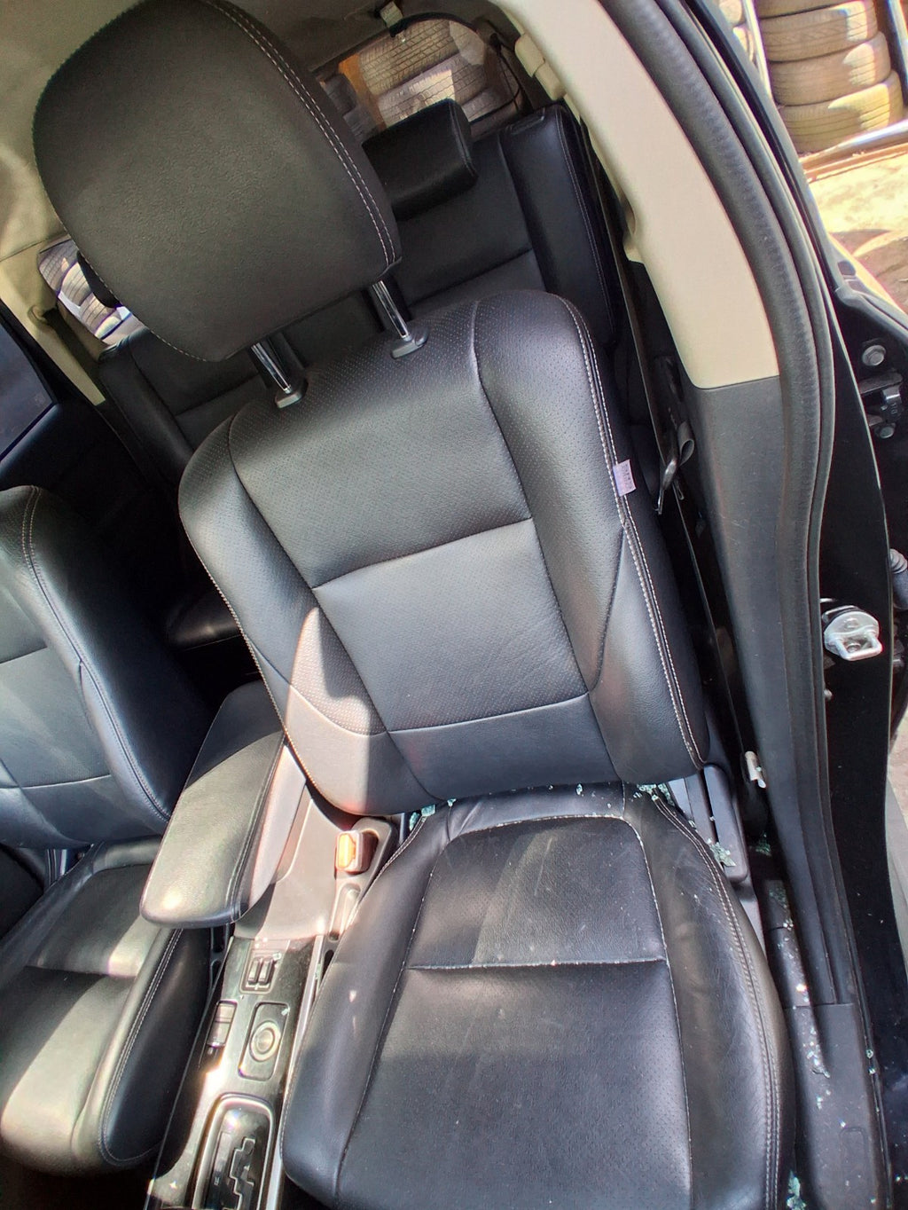 2018 MITSUBISHI OUTLANDER MK3 NSF PASSENGER SIDE FRONT LEATHER COMPLETE SEAT