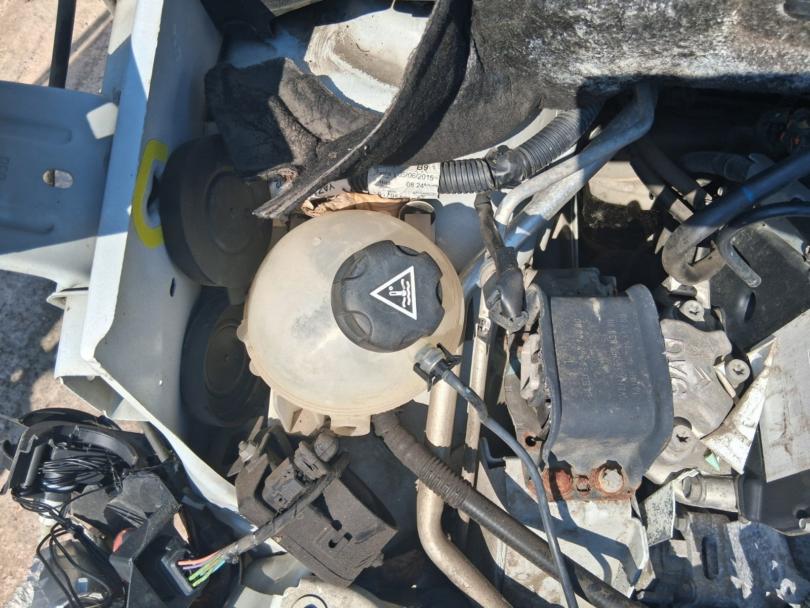 2015 PEUGEOT PARTNER MK2 COOLANT WATER EXPANSION OVERFLOW TANK