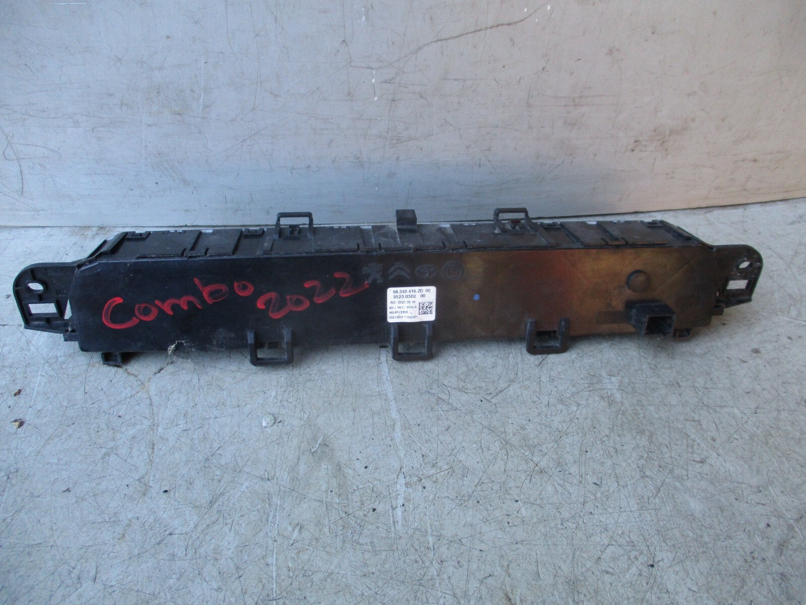 2021 VAUXHALL COMBO MK4 HEATER AC CLIMATE CONTROL SWITCH PANEL 98340416ZD