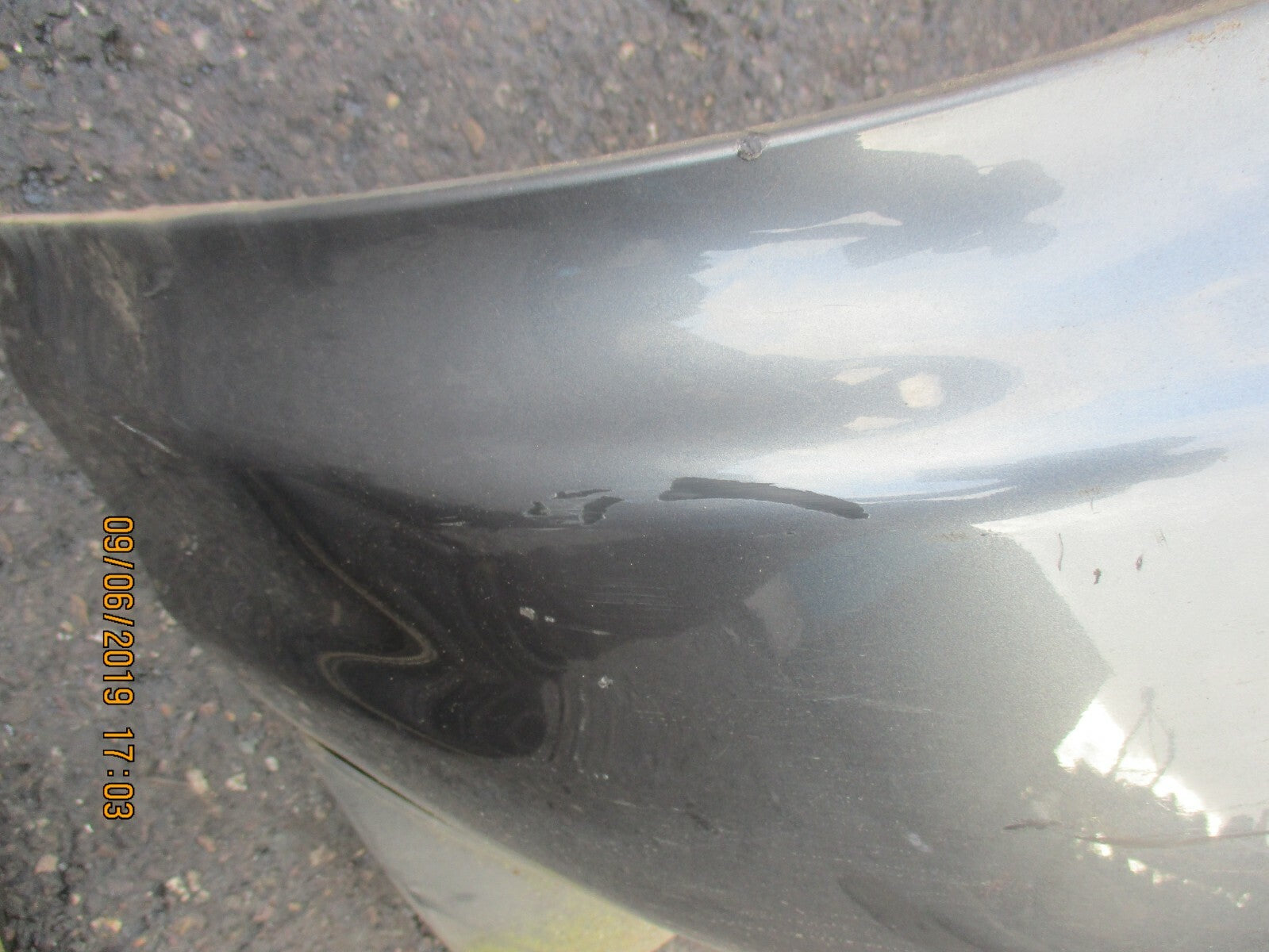 HYUNDAI SANTA FE MK1 REAR COMPLETE BUMPER METALLIC GREY