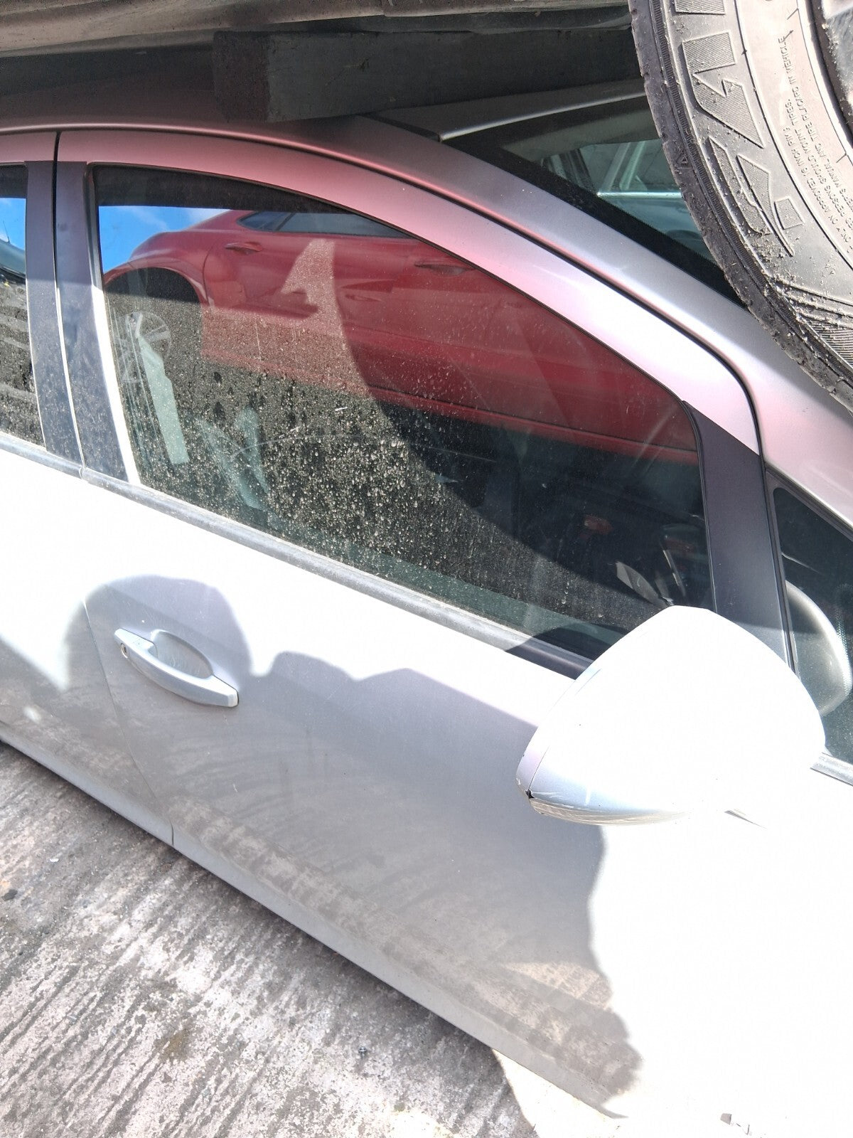 2009 VAUXHALL CORSA D OSF DRIVER SIDE FRONT COMPLETE DOOR STAR SILVER III Z157
