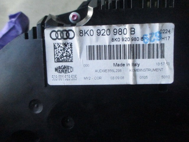 2011 AUDI A4 SPEEDOMETER INSTRUMENT CLUSTER 8K0920980B