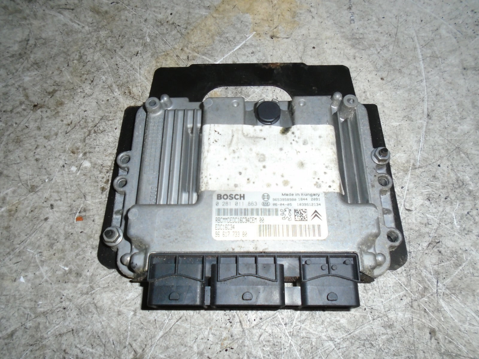 PEUGEOT 307 2006 1.6 DIESEL ECU ENGINE CONTROL MODULE UNIT 9661773380