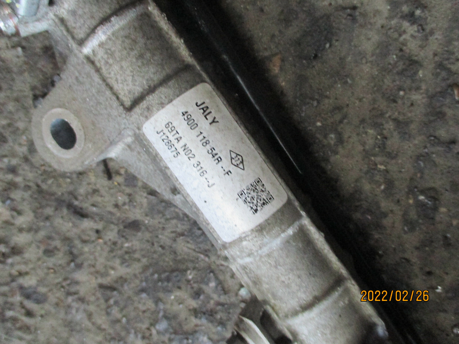 DACIA SANDERO 2017 MK2 POWER STEERING RACK 490011854R