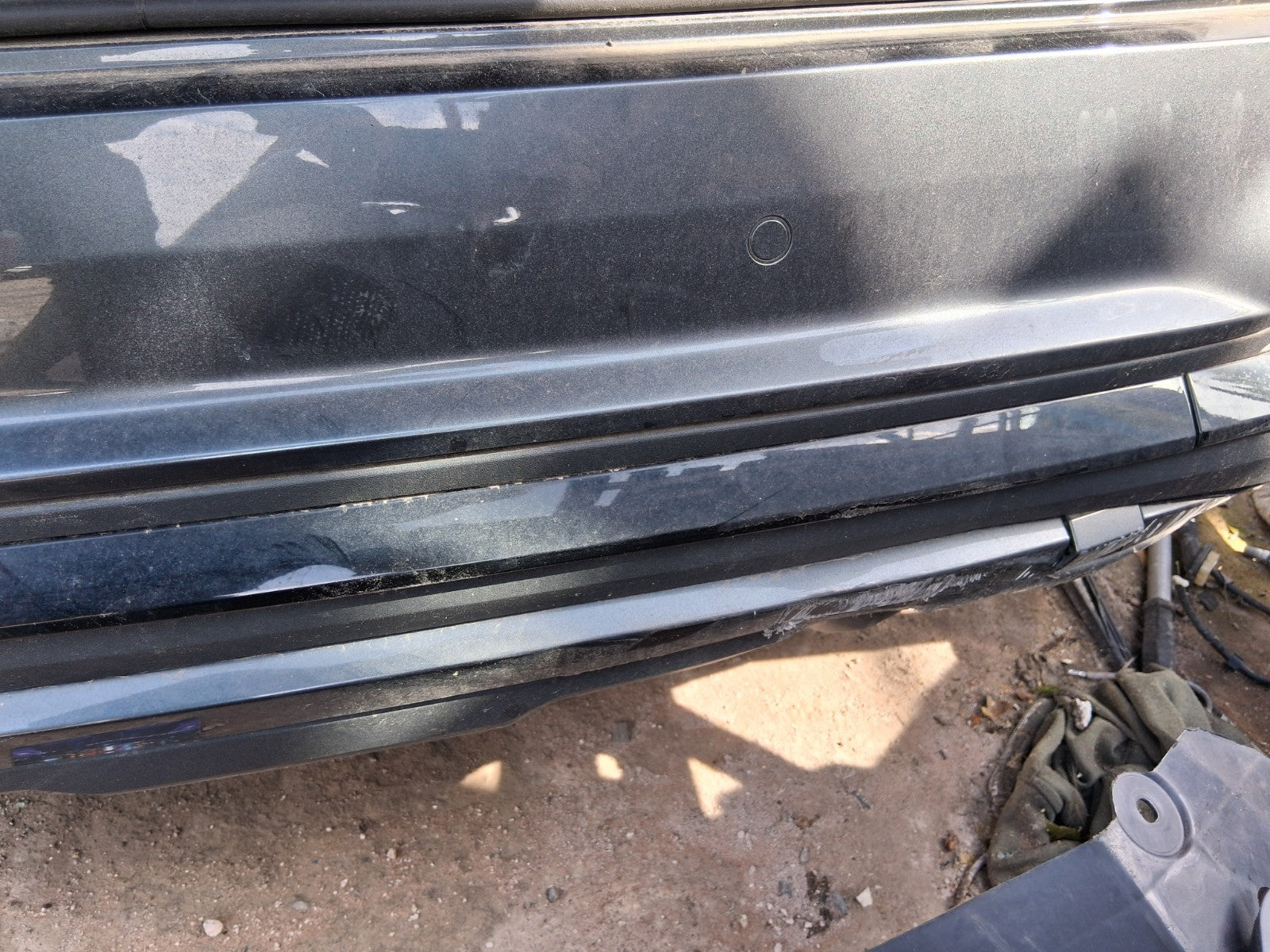 2021 AUDI Q2 MK1 FACELIFT COMPLETE REAR BUMPER WITH PDC SENSORS GREY