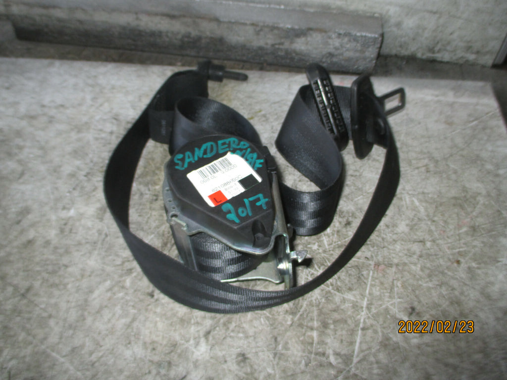 DACIA SANDERO 2017 NSF PASSENGER SIDE FRONT SEAT BELT ASSEMBLY 621088600C