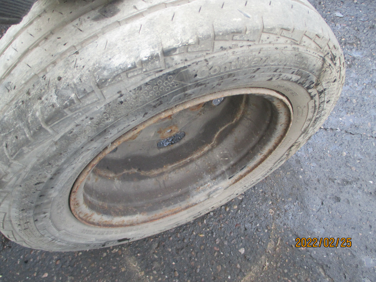 FORD TRANSIT MK7 2012 STEEL WHEEL WITH TYRE 195/70R15
