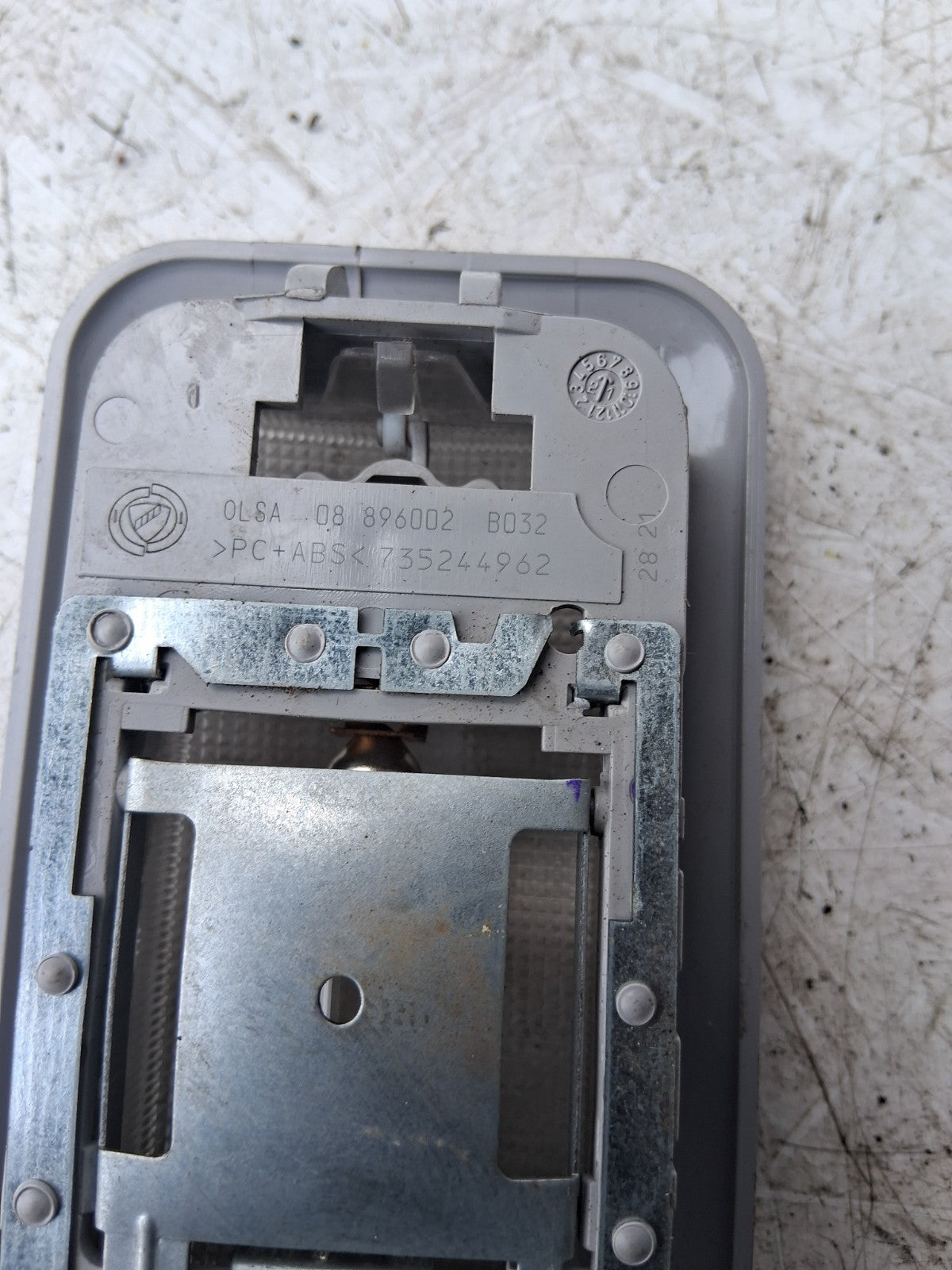 2021 FIAT FIORINO INTERIOR FRONT ROOF READING LIGHT LAMP 08896002