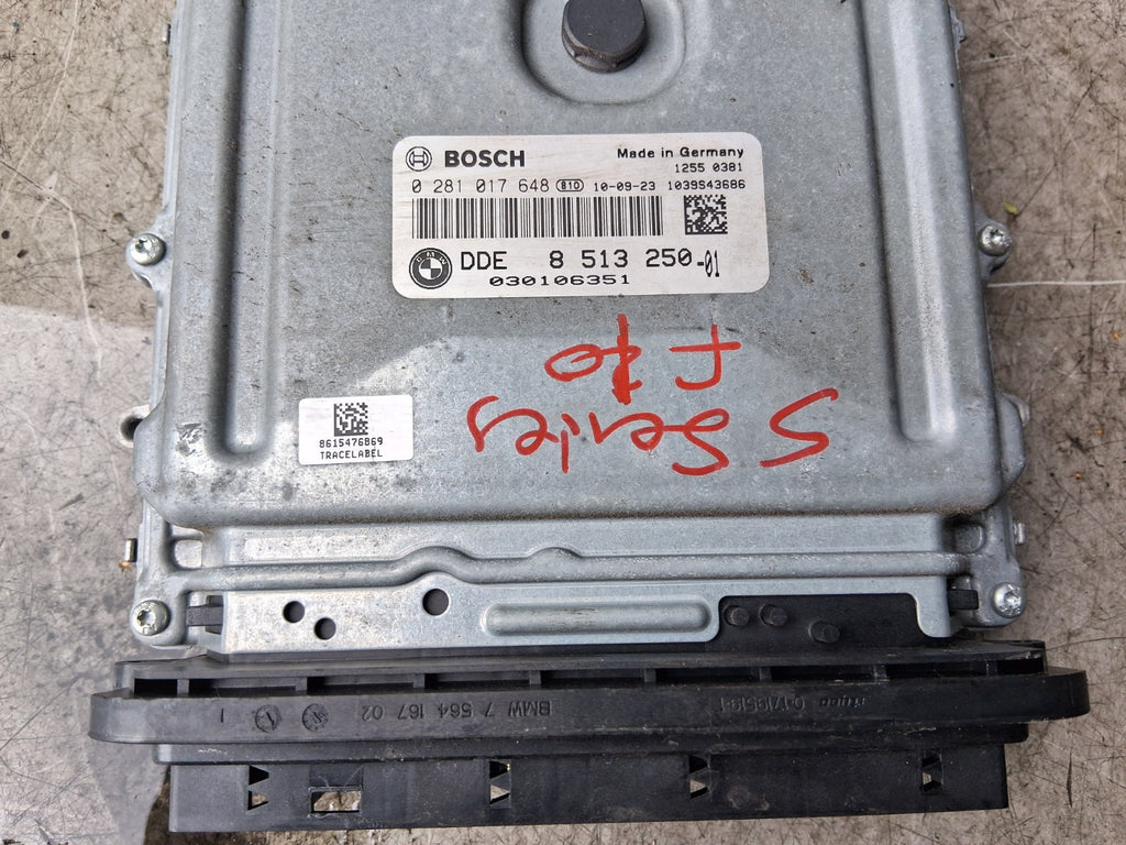 2012 BMW 5 SERIES F10 2.0 DIESEL ECU ENGINE CONTROL UNIT MODULE 0281017648